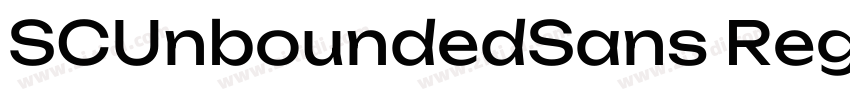 SCUnboundedSans Regu字体转换